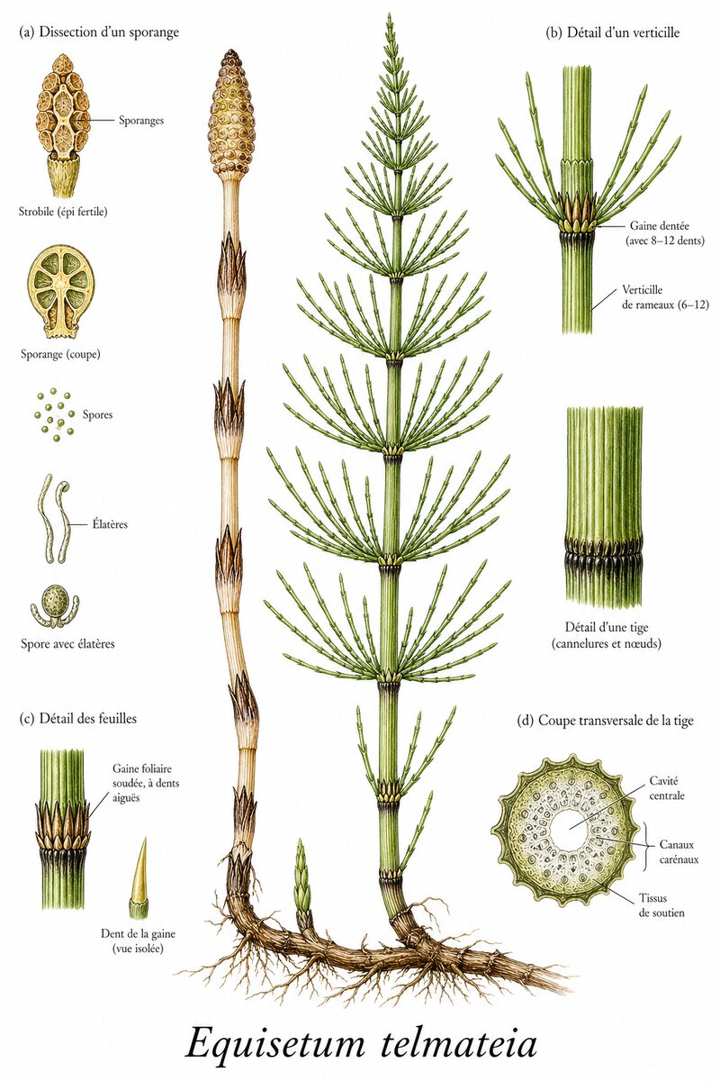 Prêle des champs (Equisetum arvense)