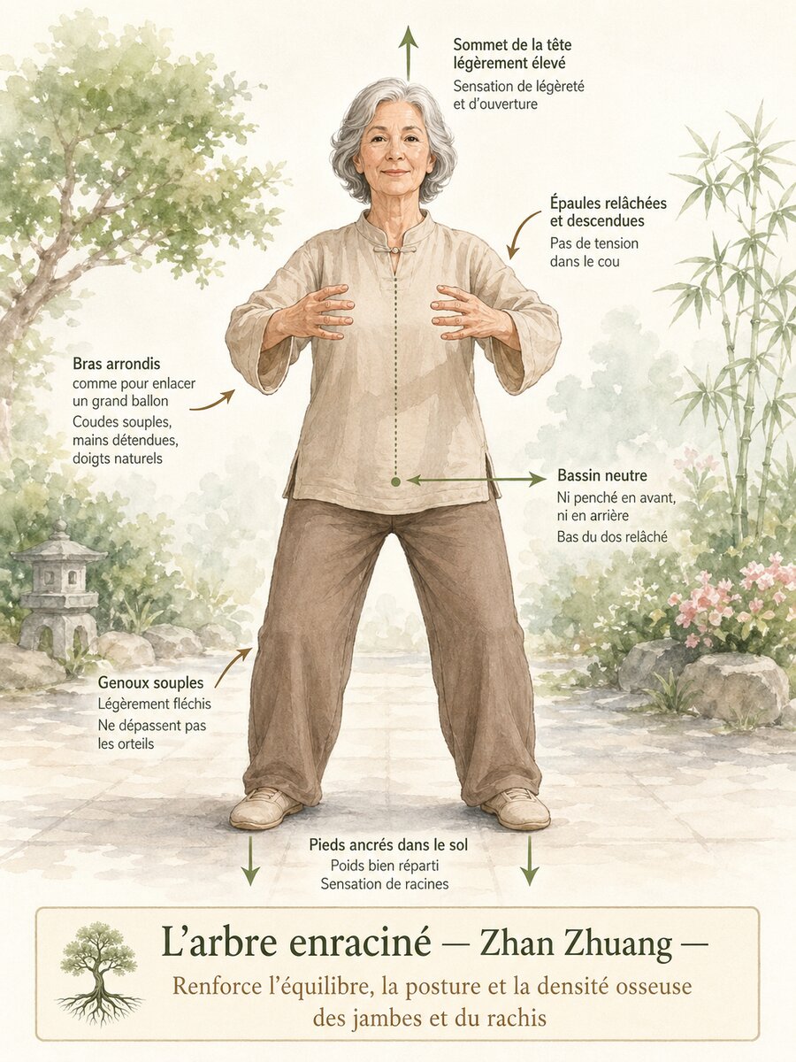 Tai-chi : L'arbre enraciné (Zhan Zhuang)