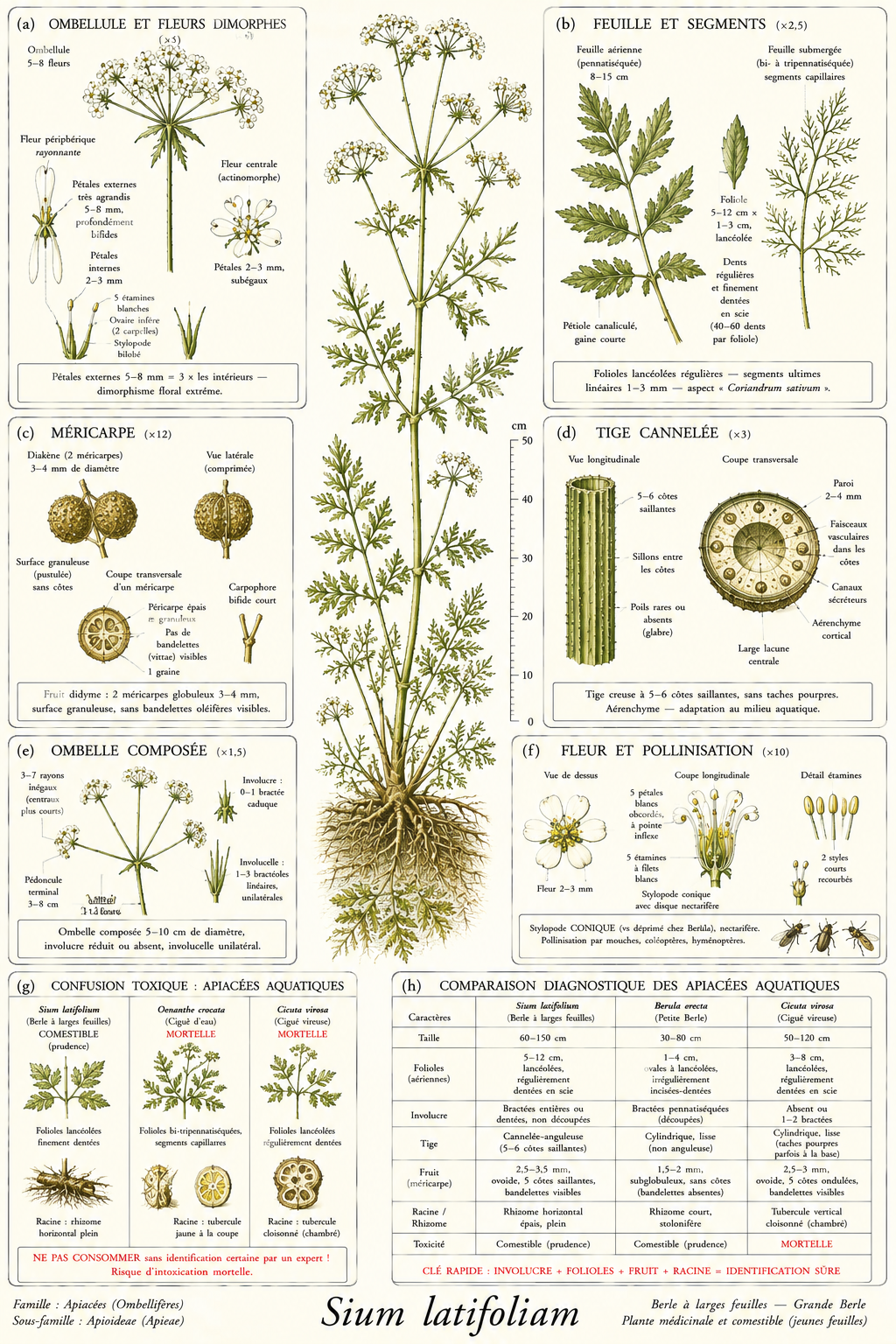 Planche botanique Bifore rayonnante