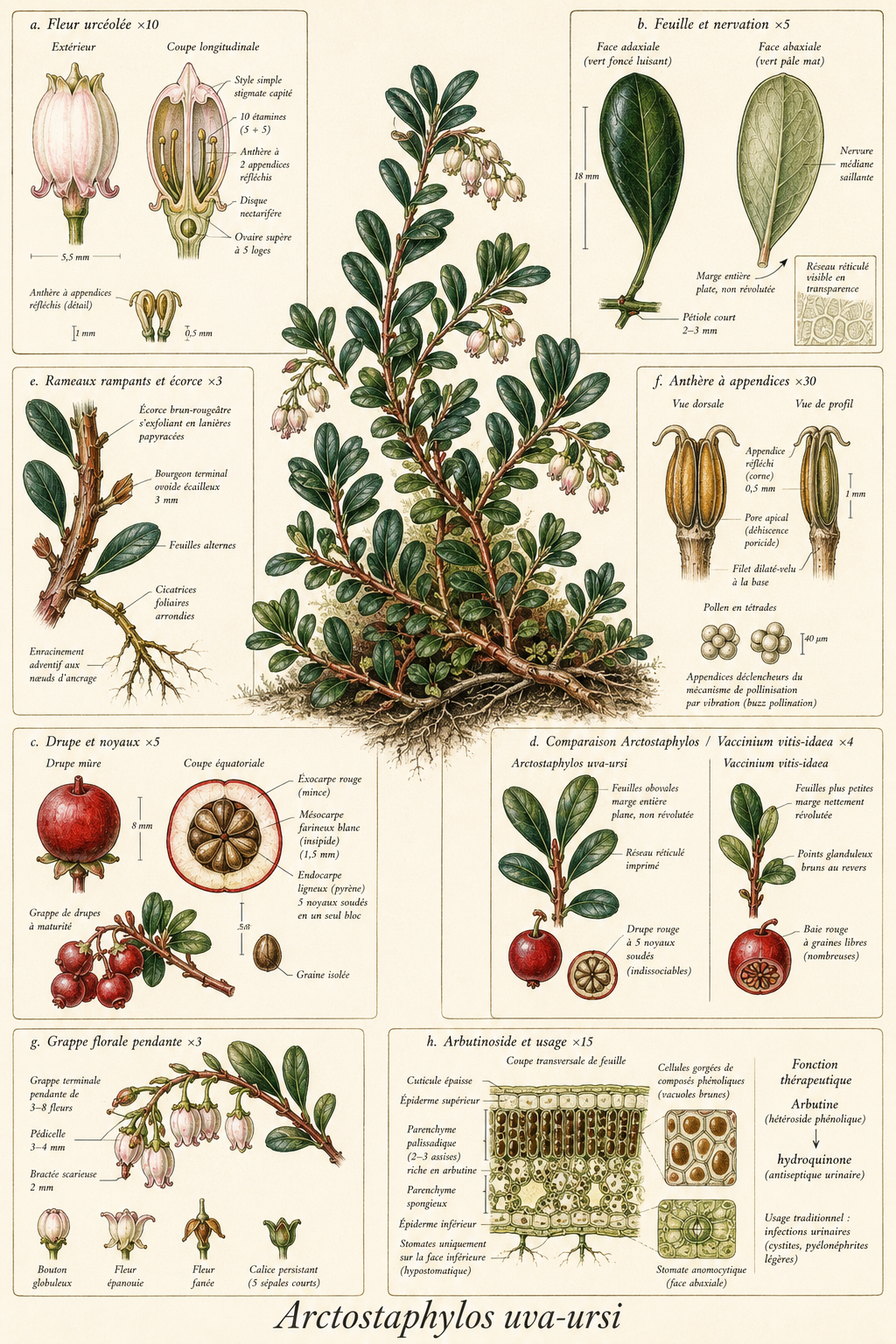Planche botanique Busserole