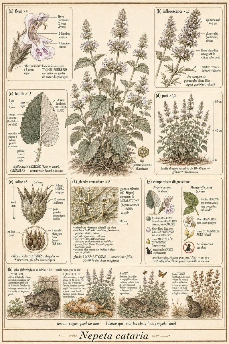 Planche botanique Cataire
