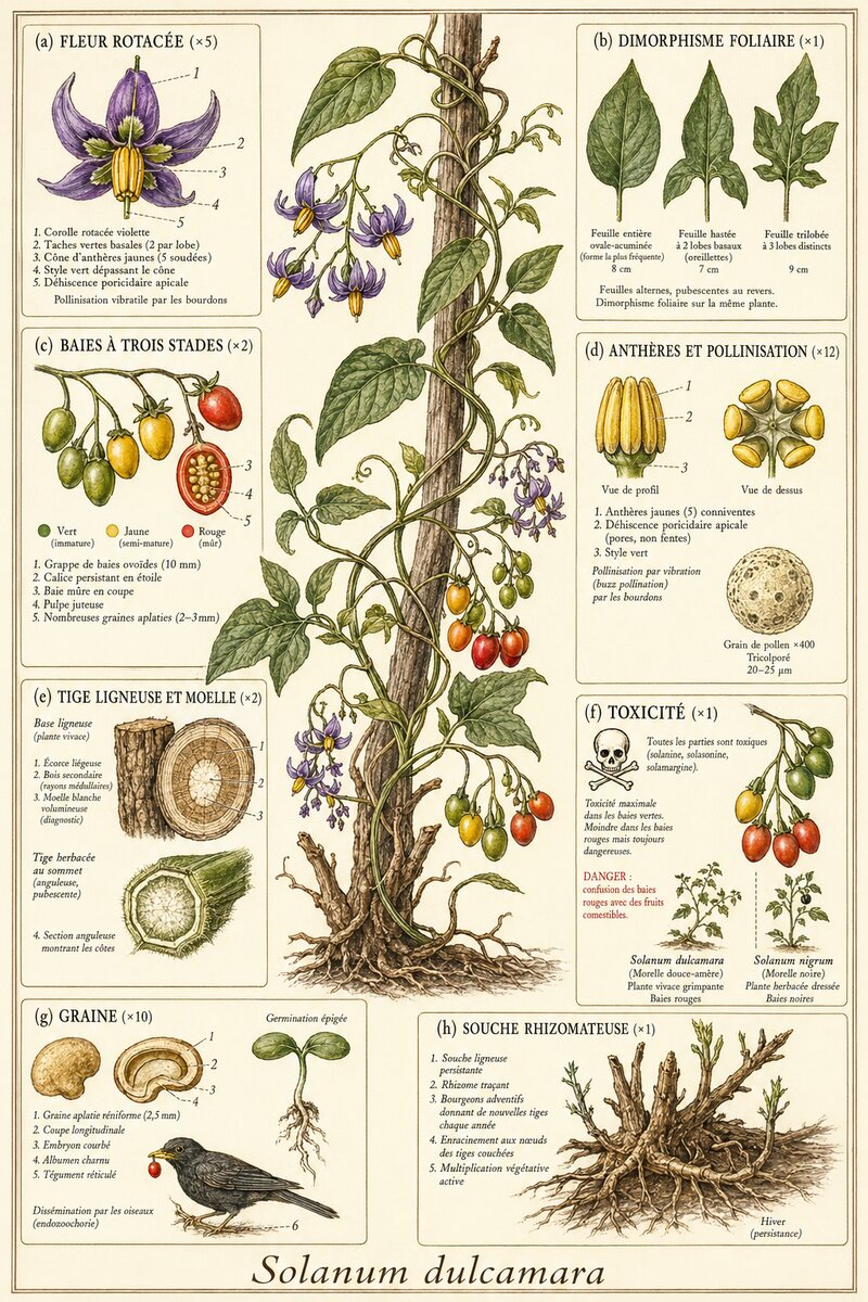 Planche botanique Douce-amère