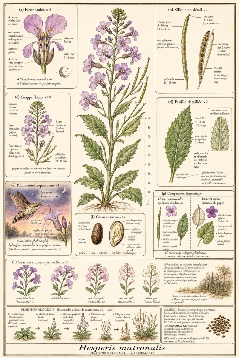 Planche botanique Julienne des dames