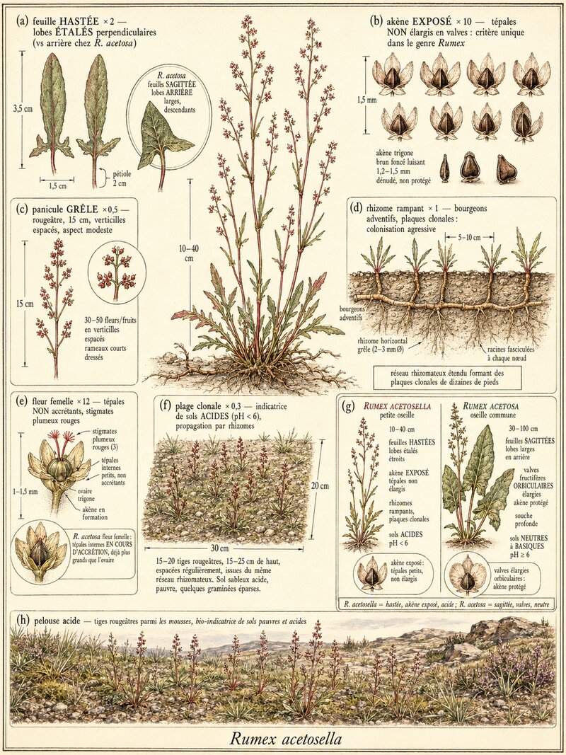 Planche botanique Petite oseille