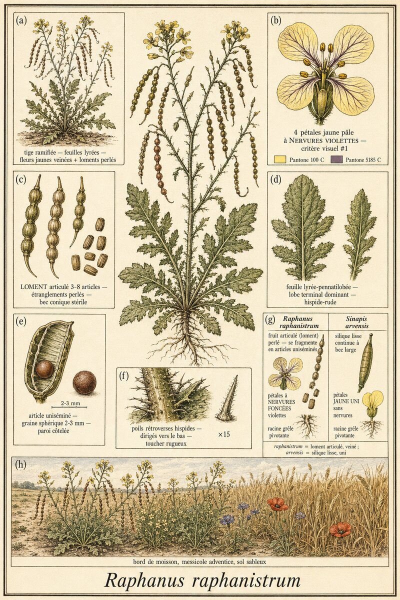 Planche botanique Ravenelle