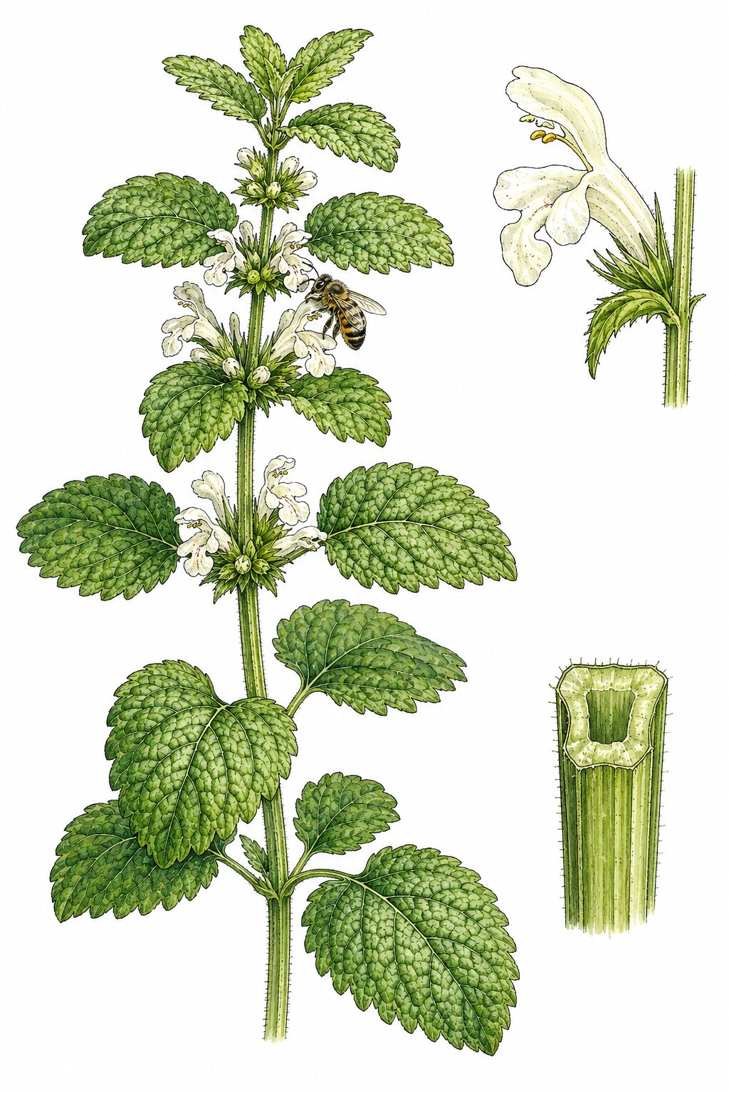 Dessin — Melissa officinalis (Mélisse officinale)