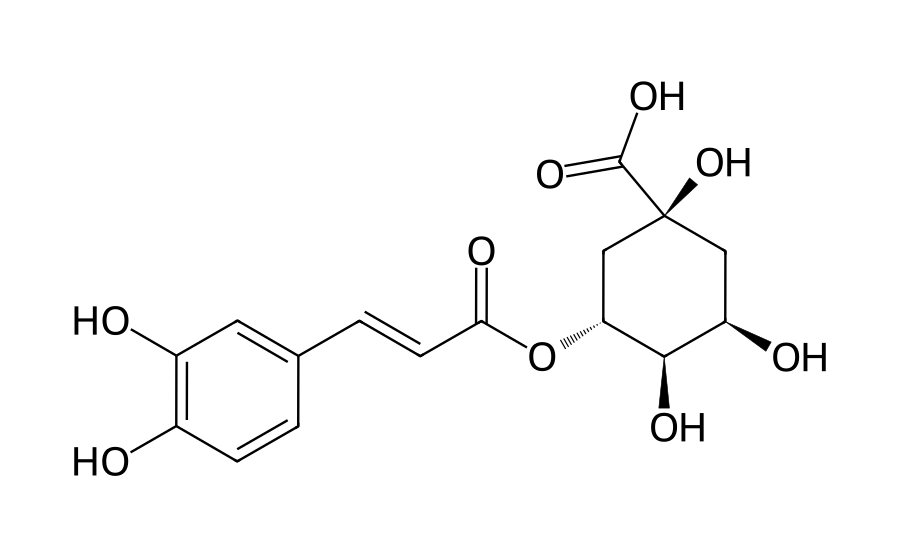 Formule développée : Acide chlorogénique