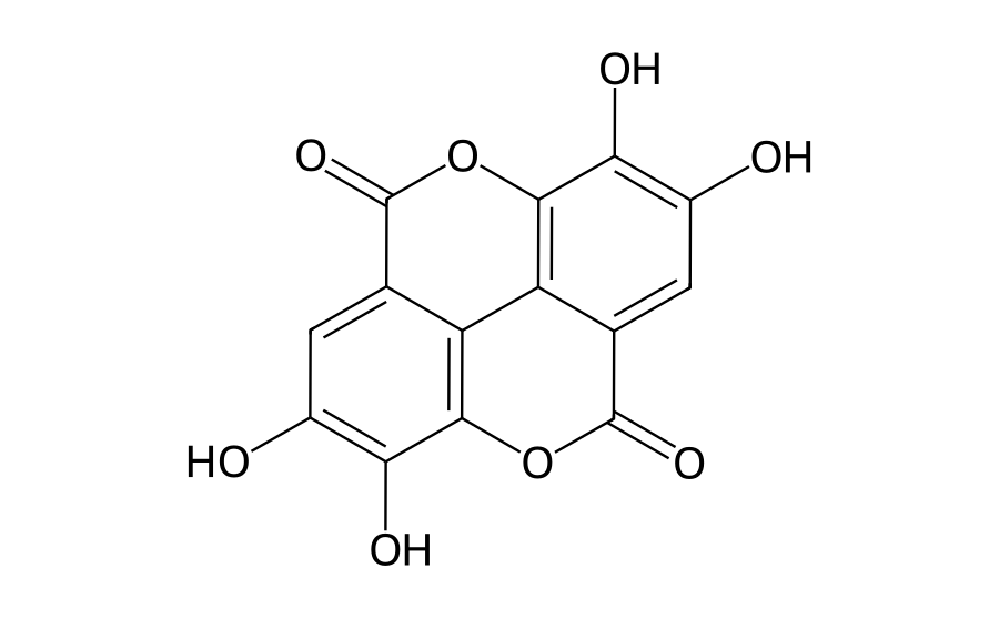 Formule développée : Acide ellagique