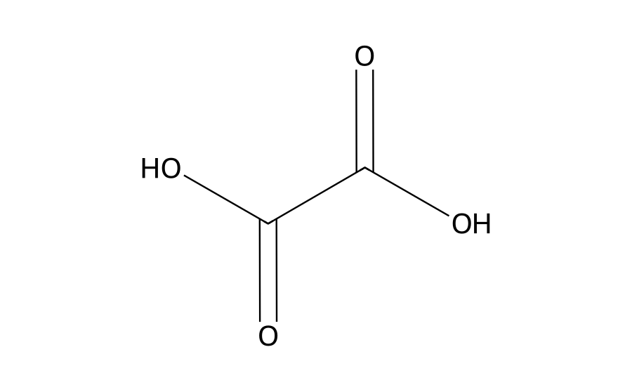 Formule développée : Acide oxalique