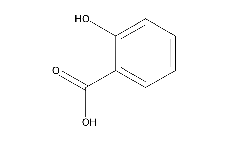 Formule développée : Acide salicylique