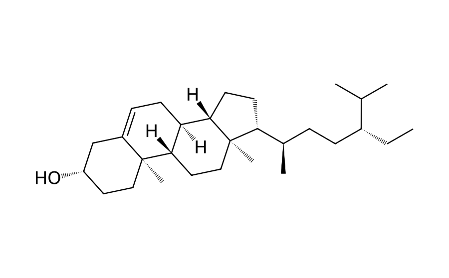 Formule développée : β-sitostérol