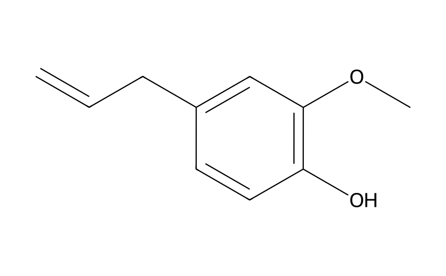 Formule développée : Eugénol