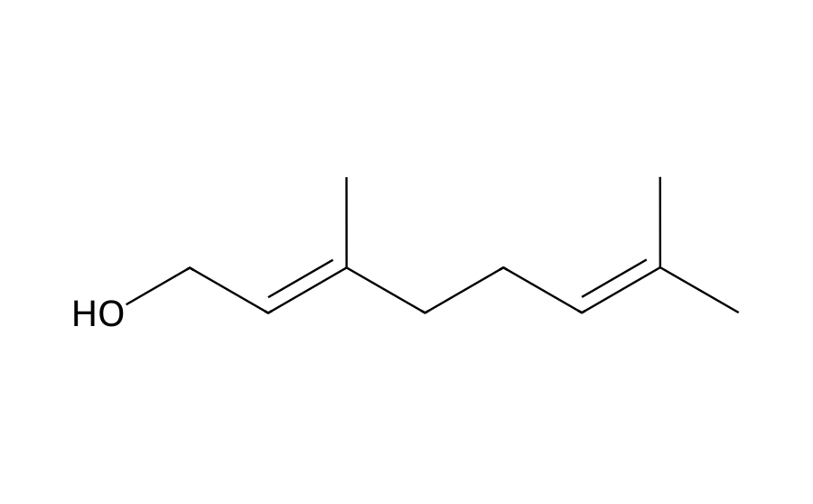 Formule développée : Géraniol