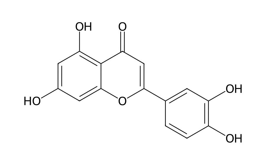 Formule développée : Lutéoline