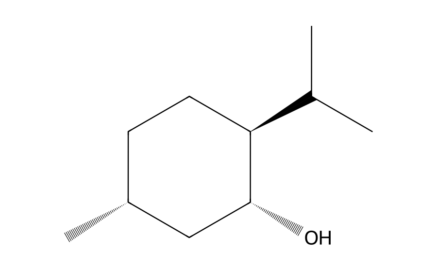 Formule développée : Menthol