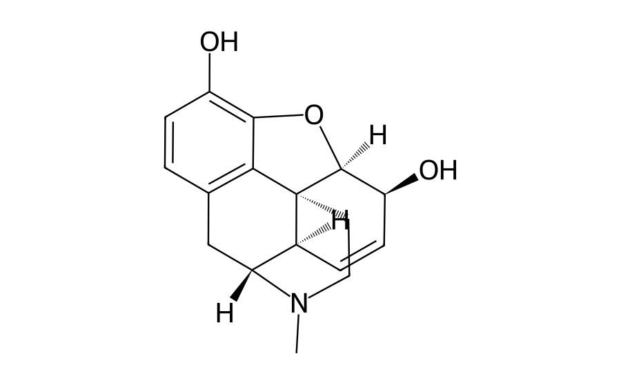 Formule développée : Morphine