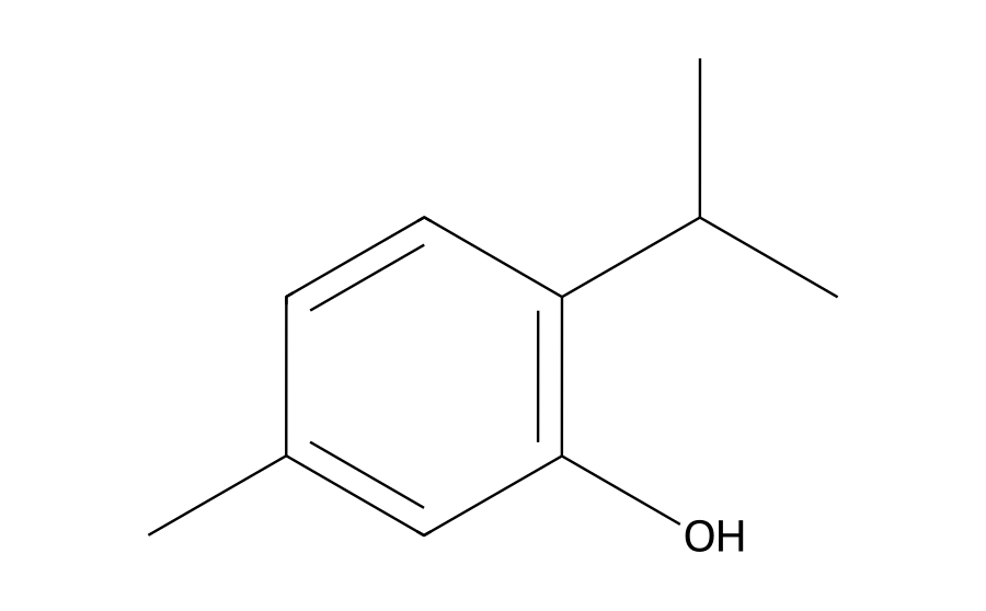 Formule développée : Thymol